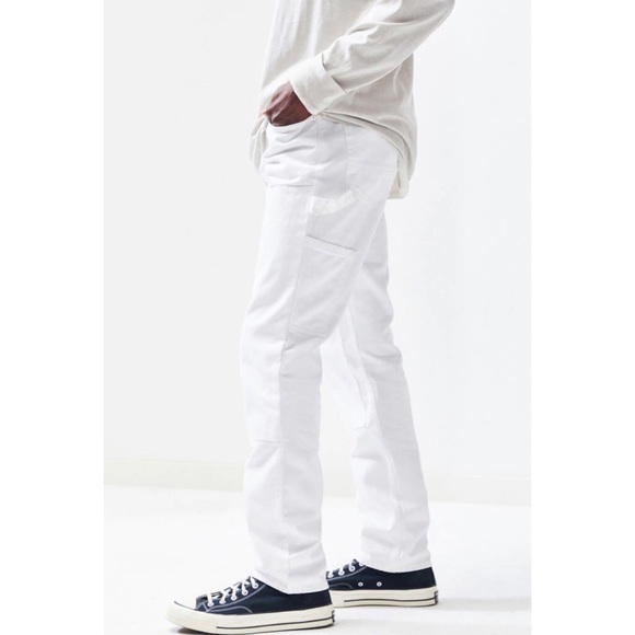PacSun Workwear White Slim Fit Carpenter Jeans - Picture 4 of 6